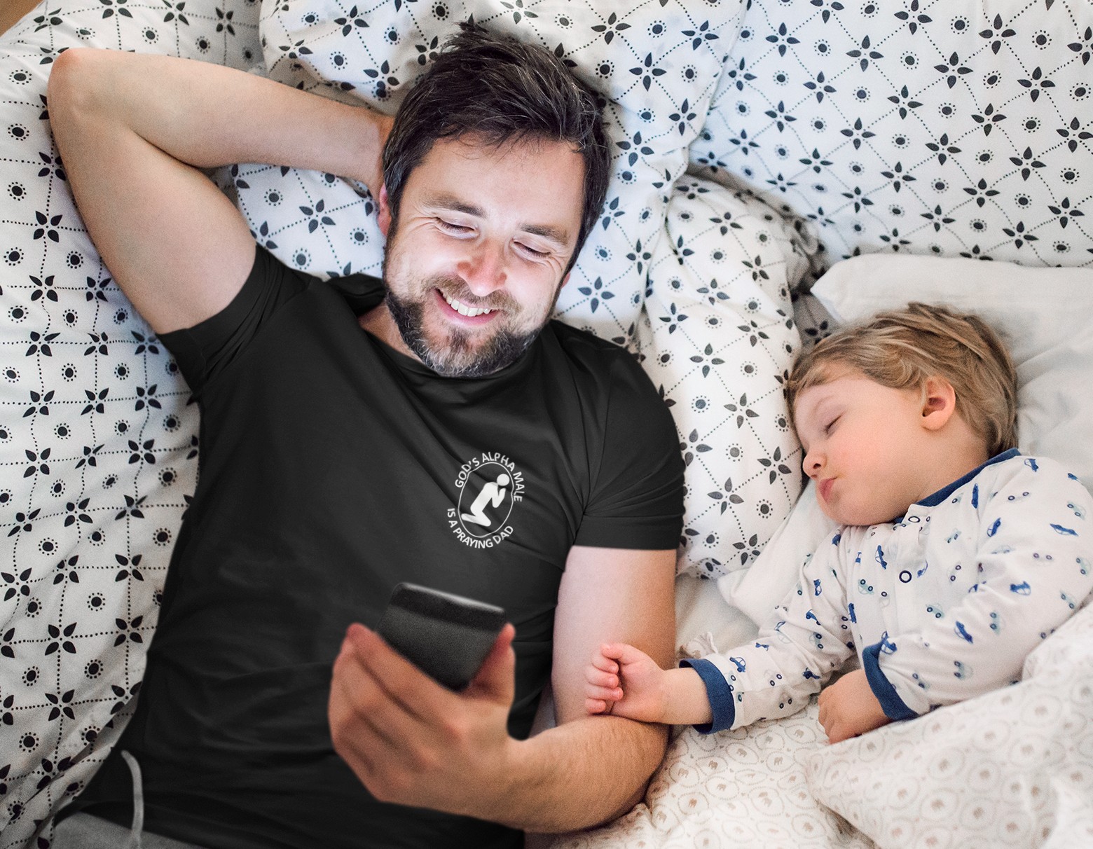 GOD’S ALPHA MALE IS A PRAYING DAD | CHRISTIAN TSHIRT | HUSBAND | FATHER | SON | ANNIVERSARY | BIRTHDAY